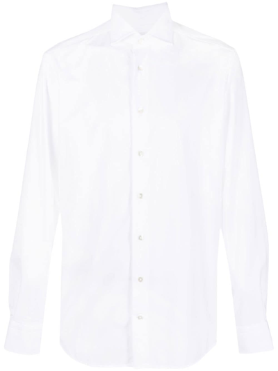 Shop Traiano Milano Button-up Shirt In White