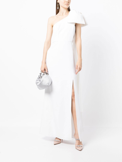 Shop Sachin & Babi Valeria Single-shoulder Gown In White