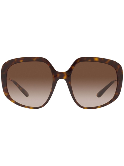 Shop Dolce & Gabbana Dg Light Oversize-frame Sunglasses In Brown