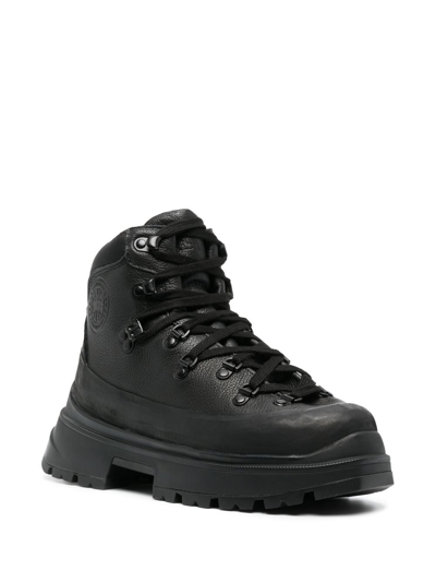 Shop Canada Goose Journey Lace-up Hiking Boots In Black