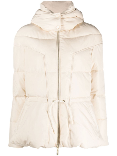 Elisabetta Franchi Zip-fastening Padded Jacket In Neutrals | ModeSens