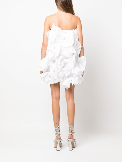 Shop Vivetta Bow-detail Minidress In White