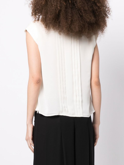Edward Achour Paris Bow-detail Top In White