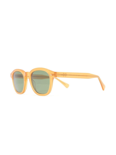 Epos Bronte4 Square-frame Sunglasses In Yellow