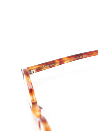 Epos Palladio Round-frame Glasses In Brown