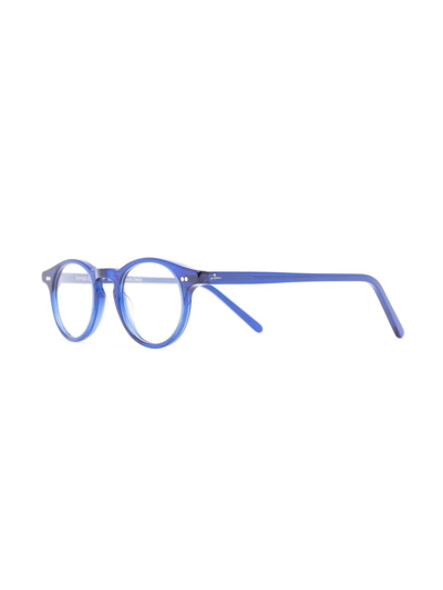 Epos Efesto Round-frame Glasses In Blue