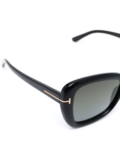 Tom Ford Maeve 55mm Gradient Butterfly Sunglasses In Black