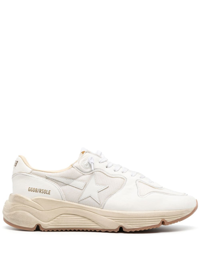 Shop Golden Goose Running Sole Low-top Sneakers In White