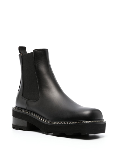 Shop Gabriela Hearst Jil Leather Chelsea Boot In Black