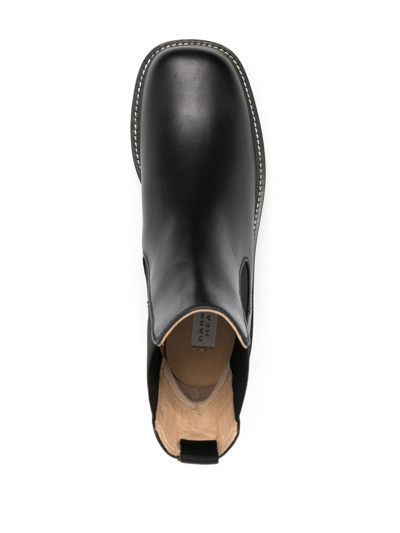 Shop Gabriela Hearst Jil Leather Chelsea Boot In Black