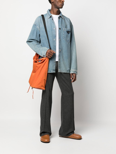 Shop Craig Green Drawstring Tote Bag In Orange