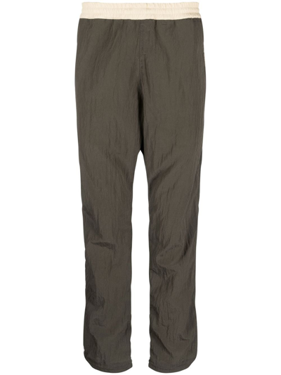 Shop Ranra Two-tone Trousers In Brown