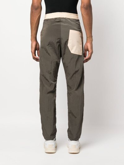 Shop Ranra Two-tone Trousers In Brown
