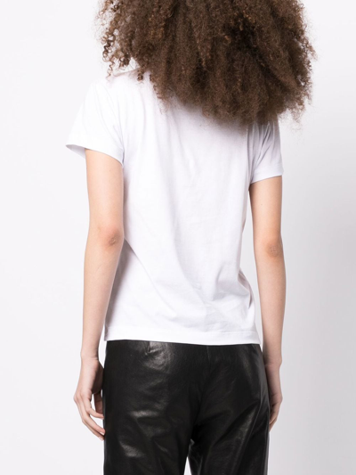 Shop Vivetta Hand-embellished Short-sleeve T-shirt In White