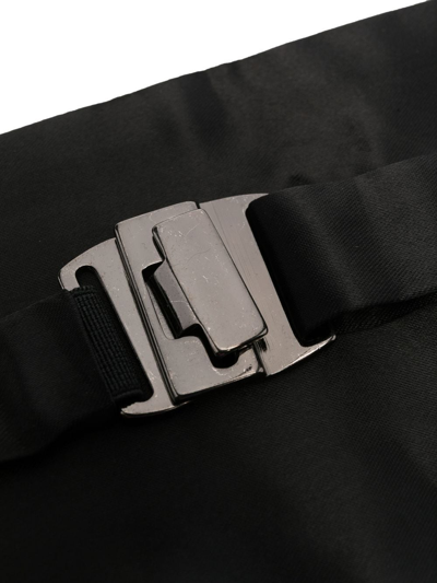 Shop Zegna Pleated Silk Cummerbund In Black