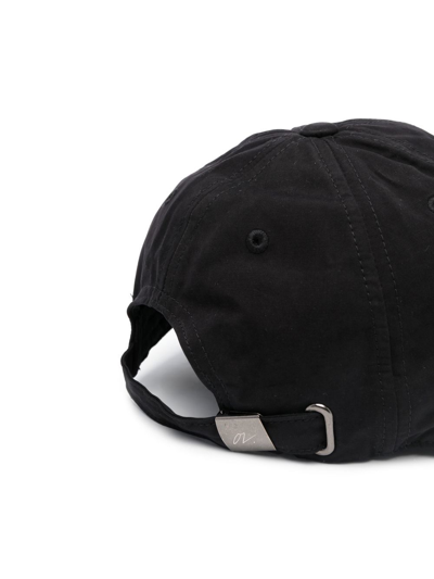 Shop Our Legacy Wax-coated Brim Baseball Cap In Black