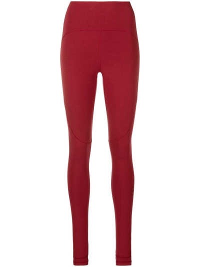 Adidas By Stella Mccartney Truestrength High-rise Leggings In Red