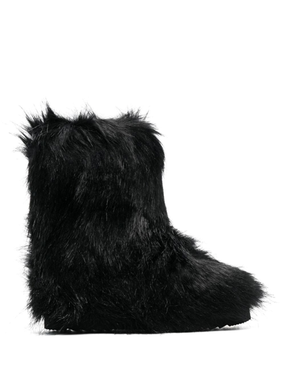 Shop Stand Studio Ryder Faux-fur Boots In Black