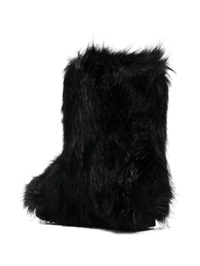 Shop Stand Studio Ryder Faux-fur Boots In Black