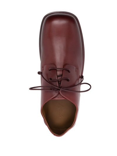 Shop Marsèll Square-toe Derby Shoes In Red
