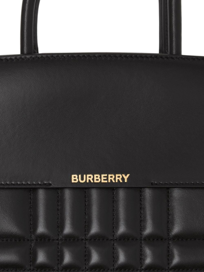 Shop Burberry Medium Catherine Tote Bag In Black