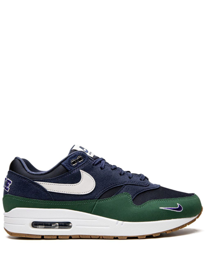 Shop Nike Air Max 1 "gorge Green" Sneakers In Blue