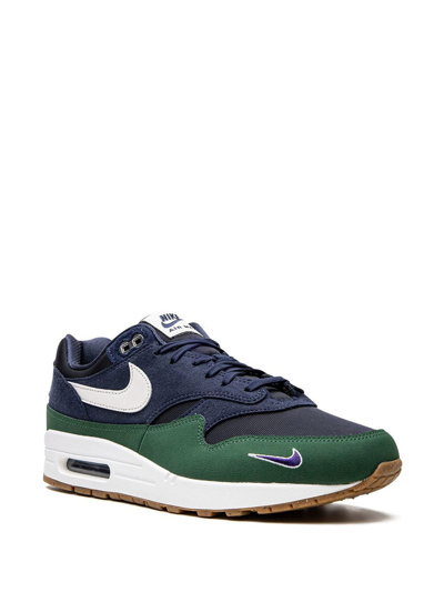 Shop Nike Air Max 1 "gorge Green" Sneakers In Blue