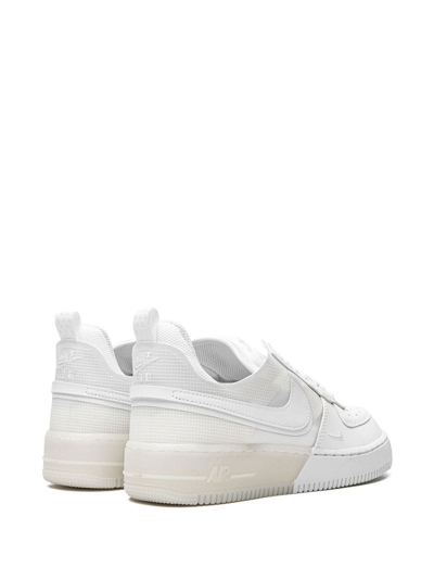 Shop Nike Air Force 1 React "triple White" Sneakers