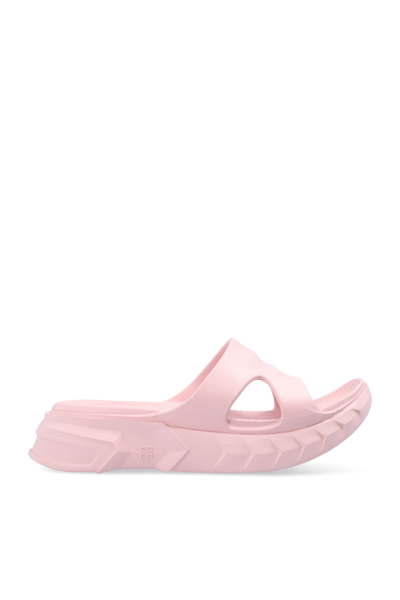 Shop Givenchy ‘marshmallow' Slides In Standard