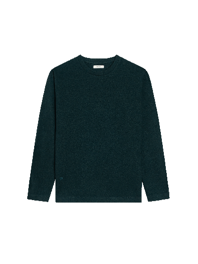 Shop Pangaia Sale Recycled Wool Jersey Long-sleeve Top In Foliage Green