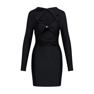 Shop Coperni Cut-out Mini Dress In Black