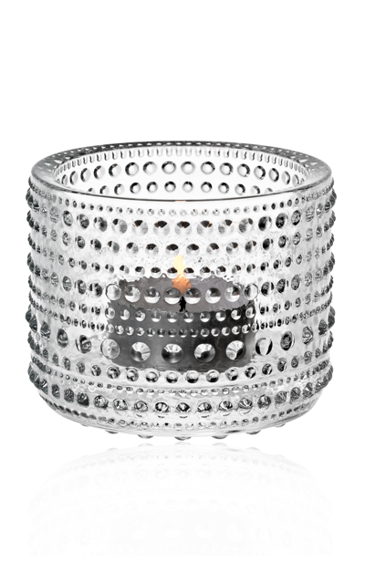 Shop Iittala Kastehelmi Tea-light Candleholder In White