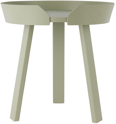 Shop Muuto Green Small Around Coffee Table In Dusty Green