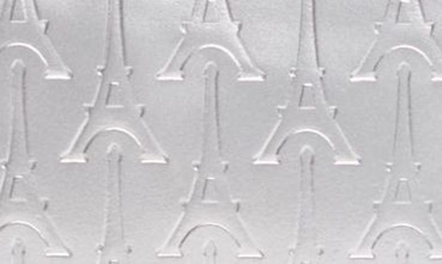 Shop Karl Lagerfeld Paris Embossed Wristlet In Silver