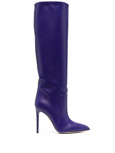 Shop Paris Texas Knee-high 100mm Boots In Purple