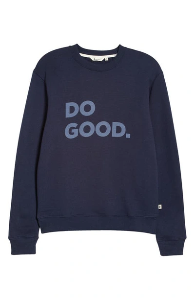 Shop Cotopaxi Do Good Cotton Blend Sweatshirt In Maritime