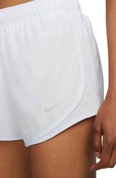 Shop Nike Dri-fit Tempo Running Shorts In Football Grey/ Wolf Grey