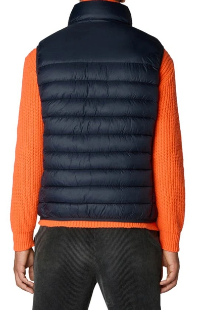 Shop Save The Duck Nolan Quilted Vest In Blue Black