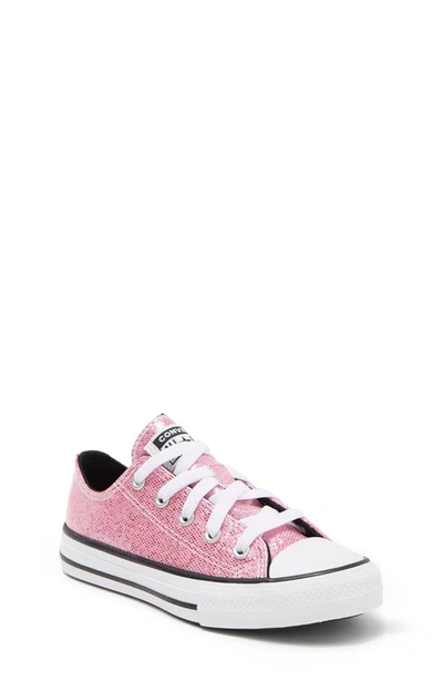 Converse Kids' Chuck Taylor® All Star® Ox Glitter Sneaker In Pink | ModeSens