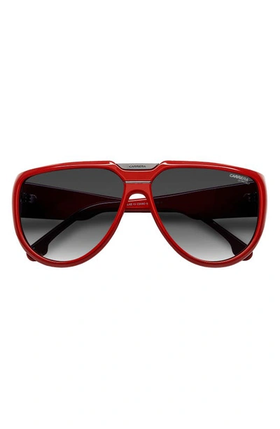 Shop Carrera Eyewear 62mm Oversize Round Sunglasses In Red / Grey Shaded