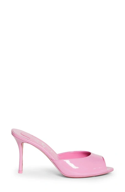 Shop Christian Louboutin Me Dolly Peep Toe Slide Sandal In Gummy/ Lin Gummy