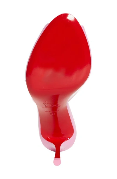 Christian Louboutin Me Dolly 100 Patent Leather Mules In Gummy/ Lin Gummy