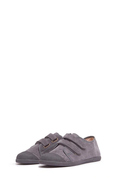 Childrenchic Fall Double Strap Sneaker In Grey