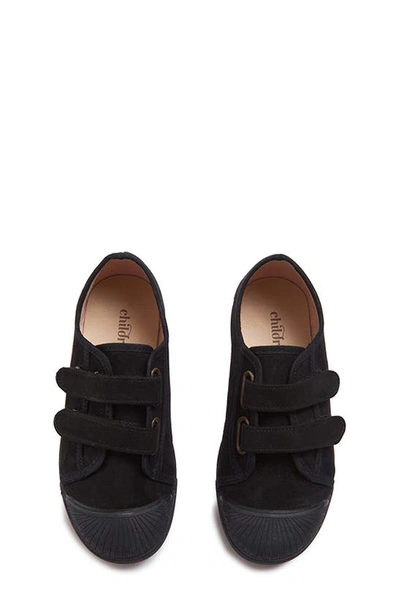 Childrenchic Fall Double Strap Sneaker In Black