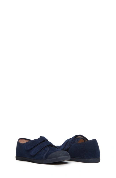 Shop Childrenchic Fall Double Strap Sneaker In Navy