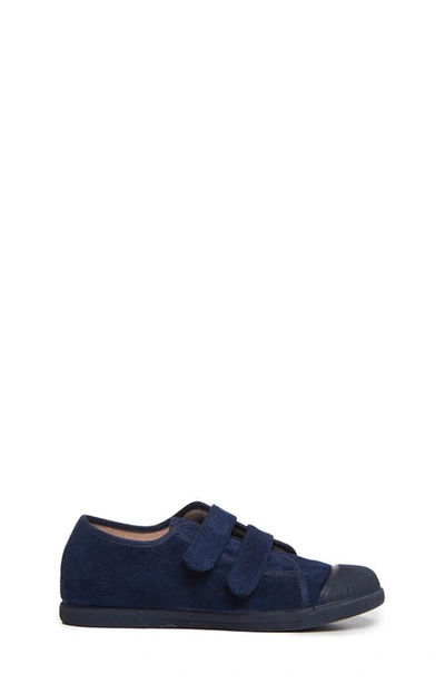 Shop Childrenchic Fall Double Strap Sneaker In Navy
