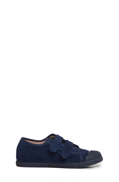 Childrenchic Fall Double Strap Sneaker In Navy