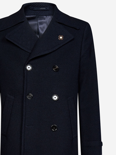 Shop Lardini Coat In Blue