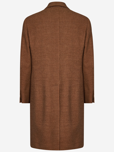 Shop Lardini Coat In Brown