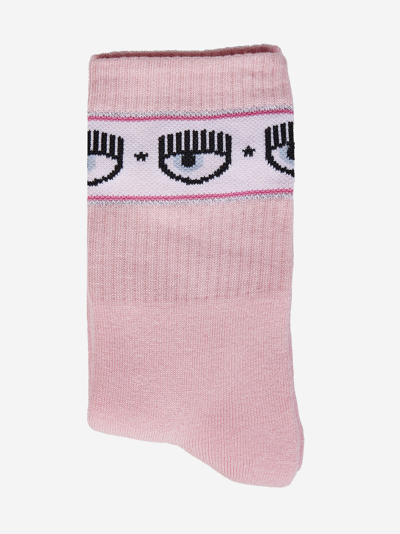 Shop Chiara Ferragni Socks In Pink